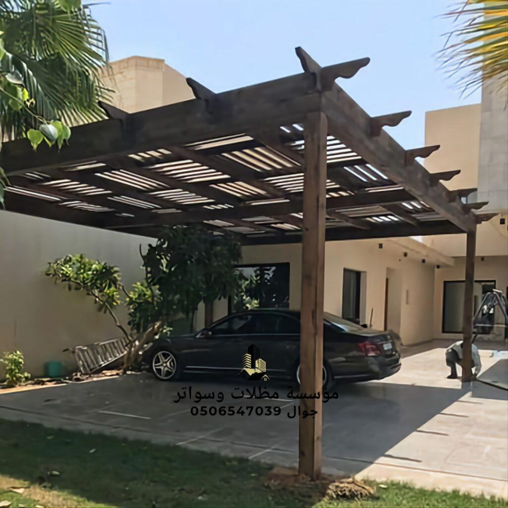 المظلات الخشبية